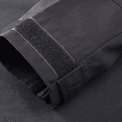 Camicia da combattimento grigia Polsini regolabili con velcro