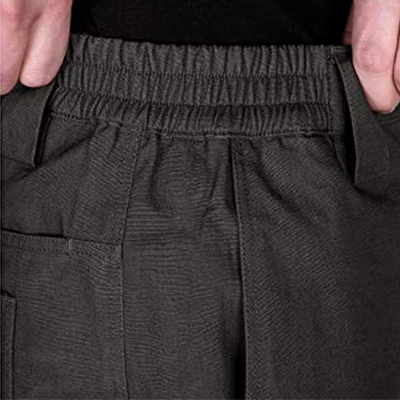 Pantaloni tattici Neri Elastico parziale in vita