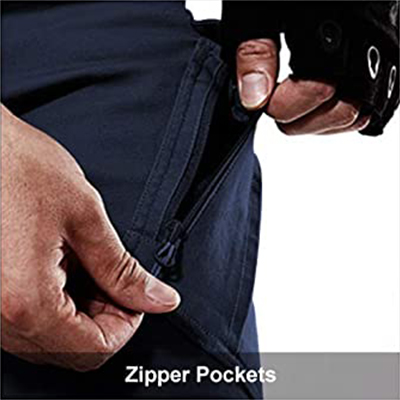 Pantaloni tattici Tasche con cerniera blu navy militari