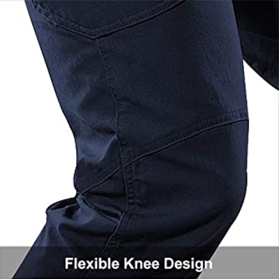 Pantaloni tattici Design al ginocchio flessibile blu navy militare