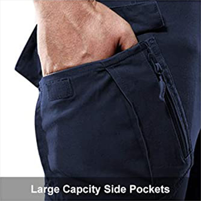 Pantaloni tattici Tasche laterali blu navy militari