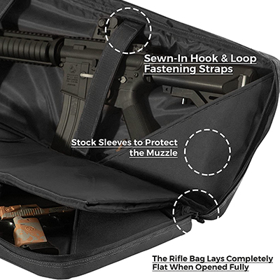 Borsa per fucile per slot per fucile doppio AR 15