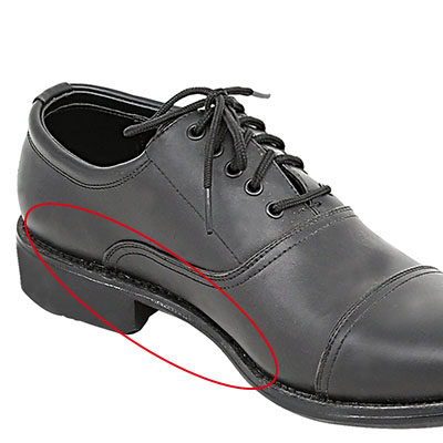 Scarpe da ufficiale militare Goodyear artigianali