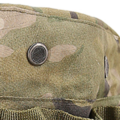 cappello militare boonie con spacco in metallo