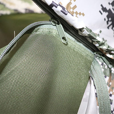 Cerniera premium per tenda militare