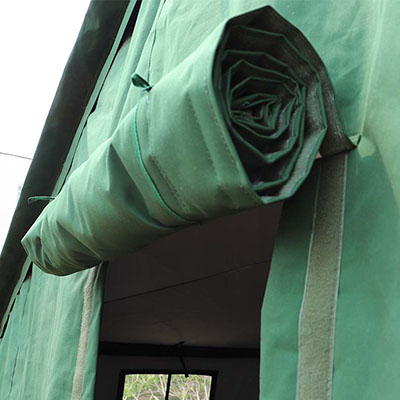 Porta pieghevole della tenda dell'esercito