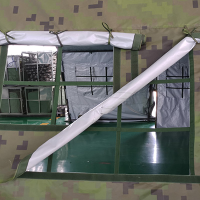 Tenda militare Design della finestra umanizzato