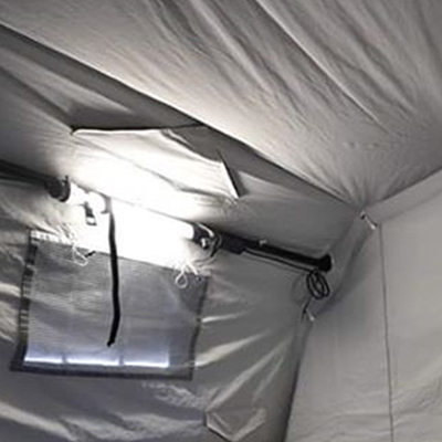 Tende di soccorso militare Design delle finestre umanizzato
