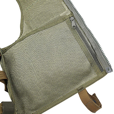 Gilet tattico in rete militare Tasca con cerniera incorporata