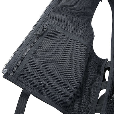 Tasca con cerniera integrata nel gilet tattico della polizia Molle