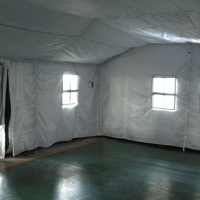Design interno della tenda medica militare