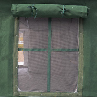 Tenda medica militare Design della finestra umanizzato