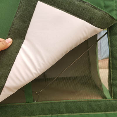 Frame Army Tent Design della finestra umanizzato