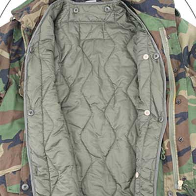 Fodera rimovibile della giacca militare M65