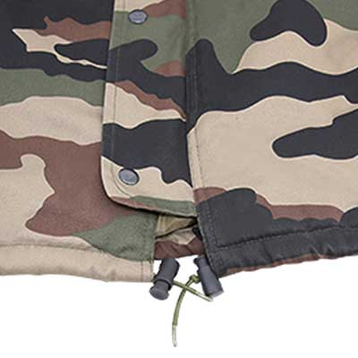 Giacca militare resistente e orlo regolabile