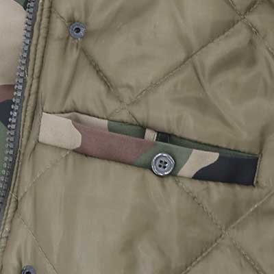 Tasche nascoste fodera giacca militare
