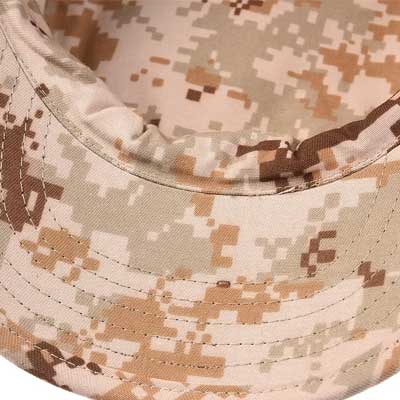 Cuciture multiple interne del cappello militare