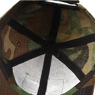 Rinforzo interno del cappuccio militare
