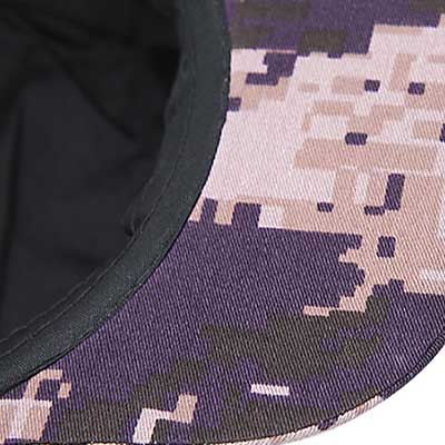 Rinforzo della visiera del cappello militare