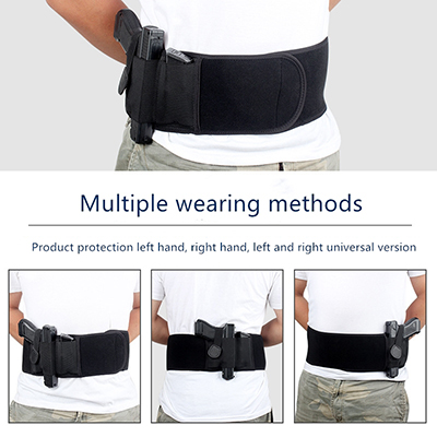 Fondina per pistola con fascia di pancia Metodi di indossamento multipli